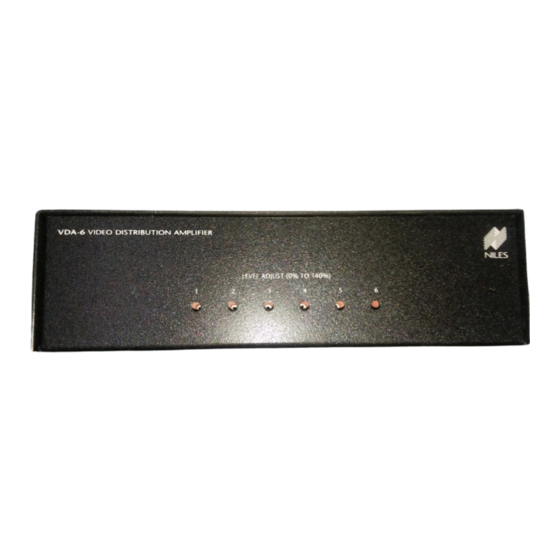 Niles VDA-6 Operating Instructions