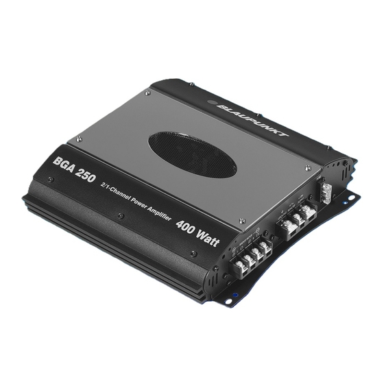 Blaupunkt BGA 250 Operating And Installation Instructions