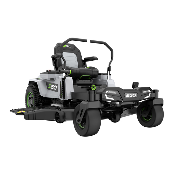 Ego Power+ ZERO TURN Z6 Instructions Manual