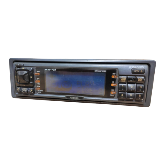 Clarion ARX9170R Owner's Manual