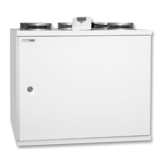 Swegon CASA W100 EC Instructions For Installation, Operation And Maintenance