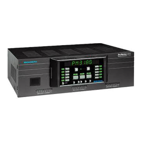 Bogen PM3180 Specifications