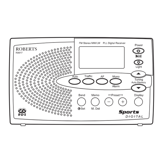 Roberts R9917 User Manual