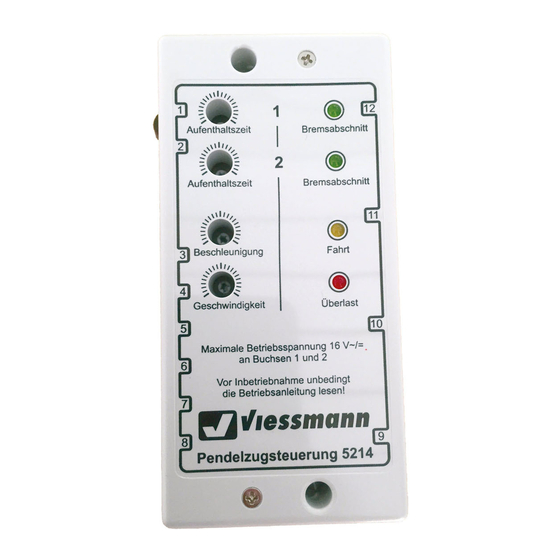 Viessmann 5214 Operating	 Instruction