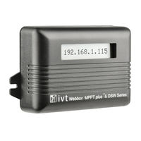 IVT Webbox LCD Operating Instructions Manual