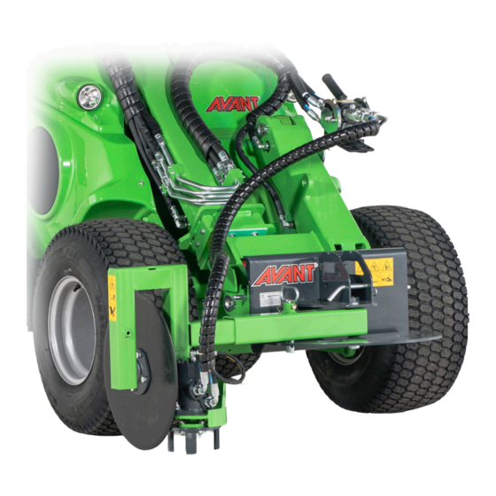 AVANT A36621 Operator's Manual For Attachment