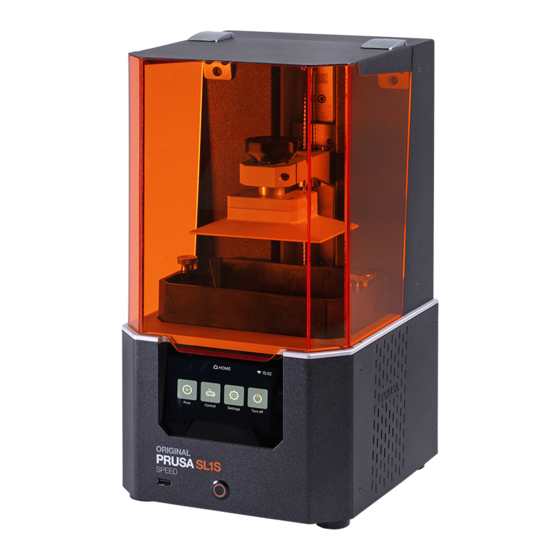 Prusa Research PRUSA SL1S SPEED Handbook