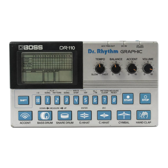 Boss DR-110 Installation Manual