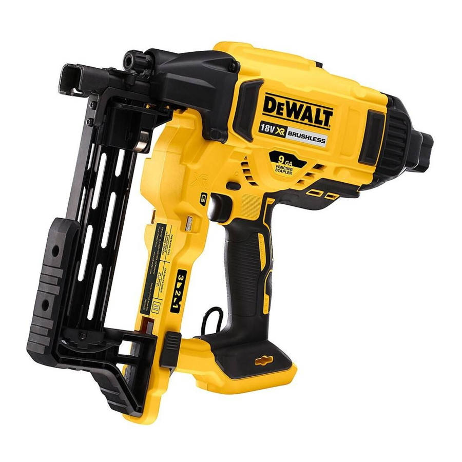 DeWalt DCFS950 - 20V Cordless Fencing Stapler Manual