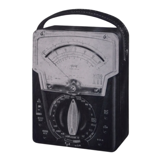 Triplett 630-NA Instruction Manual