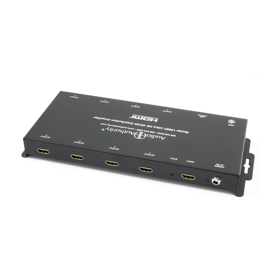 Audio Authority 1398C User Manual