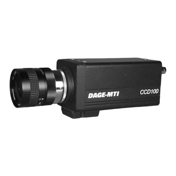 DAGE-MTI CCD-100 User Manual