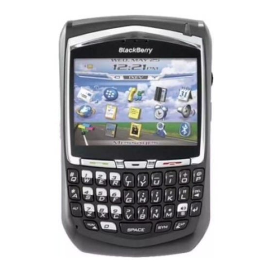Blackberry BlackBerry 8703e Wireless Handheld RBF20CW Manuals