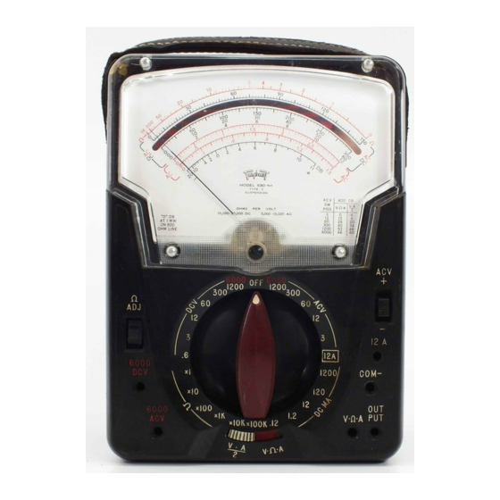 Triplett 630-NA Instruction Manual