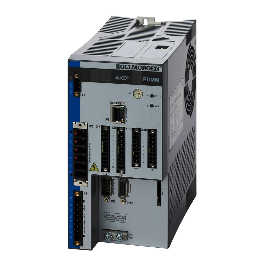 Kollmorgen AKD series Installation Manual