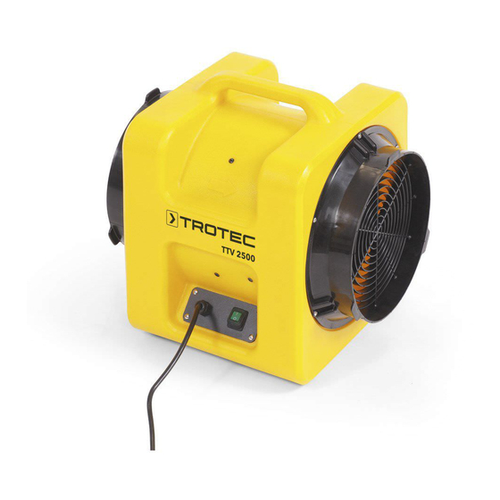 Trotec TTV 2500 Operating Manual