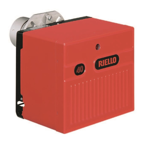 Riello 40 Installation, Use And Maintenance Instructions