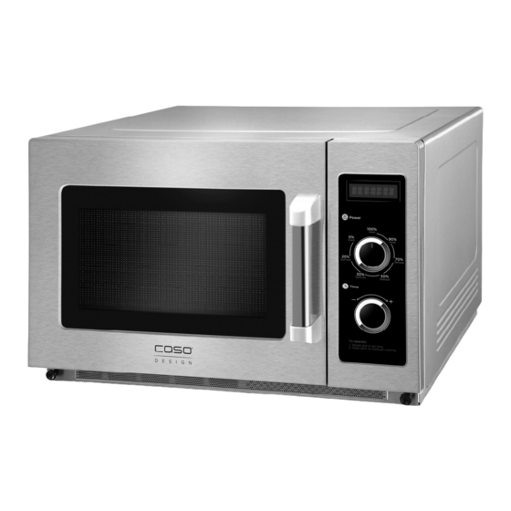 Braukmann CASO DESIGN C1800M Microwave Manuals