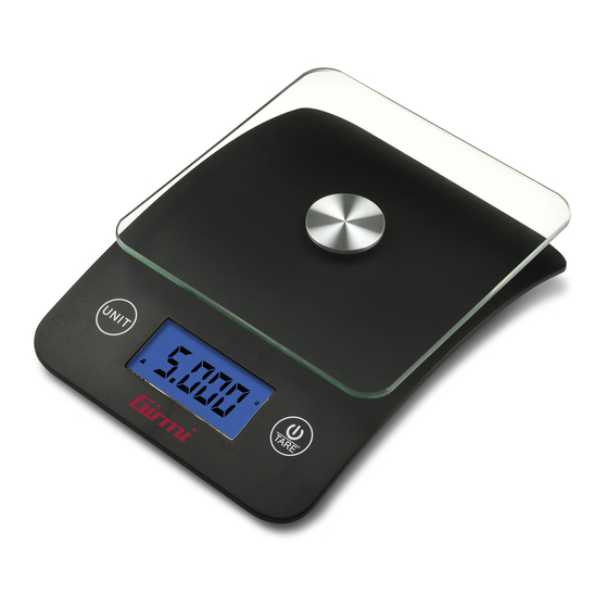 User Manuals: TREVIDEA Girmi PS25 Kitchen Scale