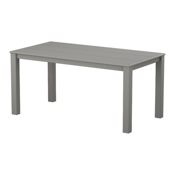 Polywood Studio Parsons DT3464-T14 Assembly Instructions