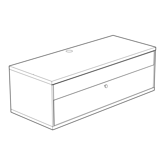 IKEA BONDE TV UNIT 56 3/4X23 5/8" Instructions Manual