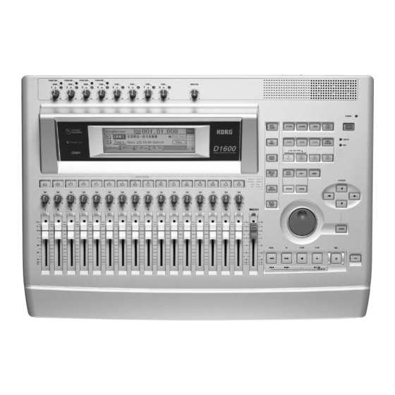 Korg D1600 Manuald Tour