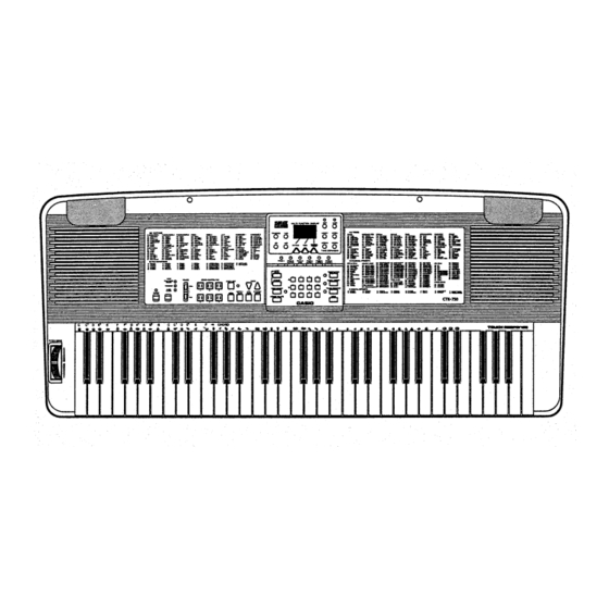 Casio CTK-750 Operation Manual