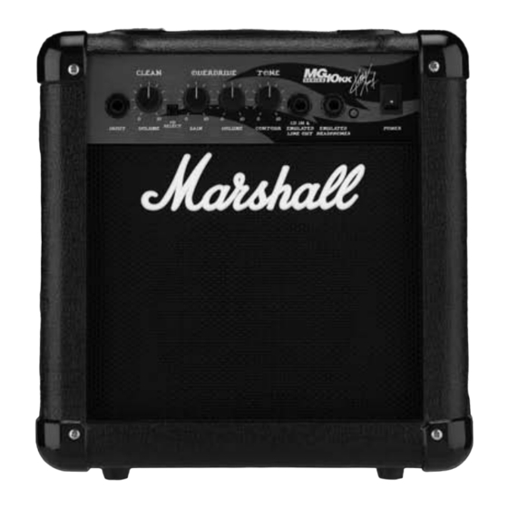 Marshall Amplification MG10KK Owner's Manual