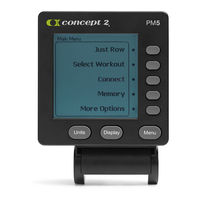 Concept2 PM5 Quick Start Manual