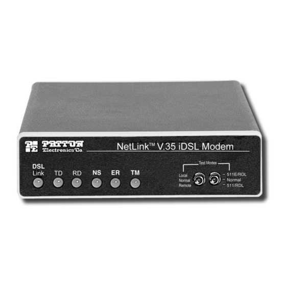 Patton electronics 1082 User Manual