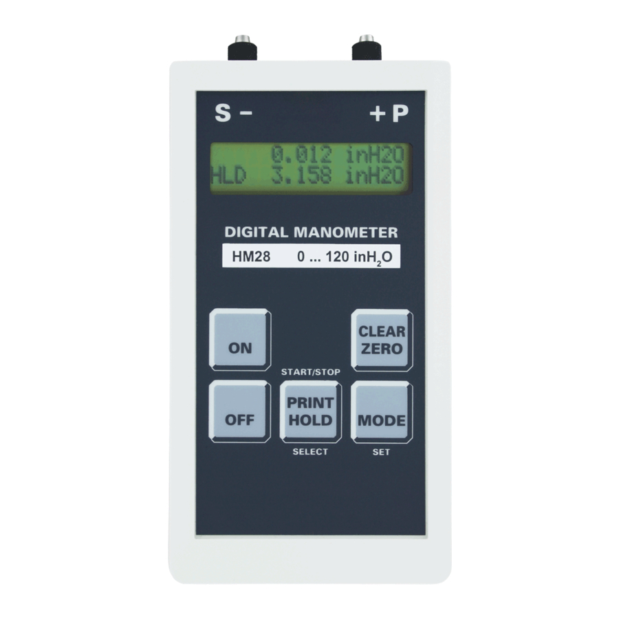 Dwyer Instruments Love Series HM28 Operating Instructions Manual