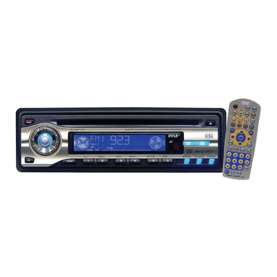 User Manuals: Pyle PLD128 Car Stereo DVD/CD/MP3