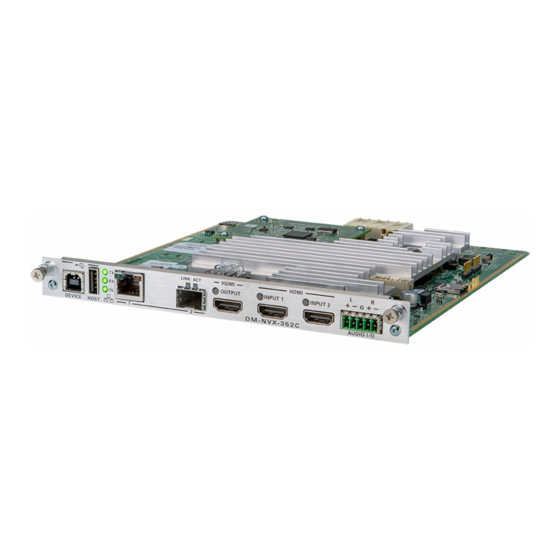Crestron DM-NVX-352C Quick Start