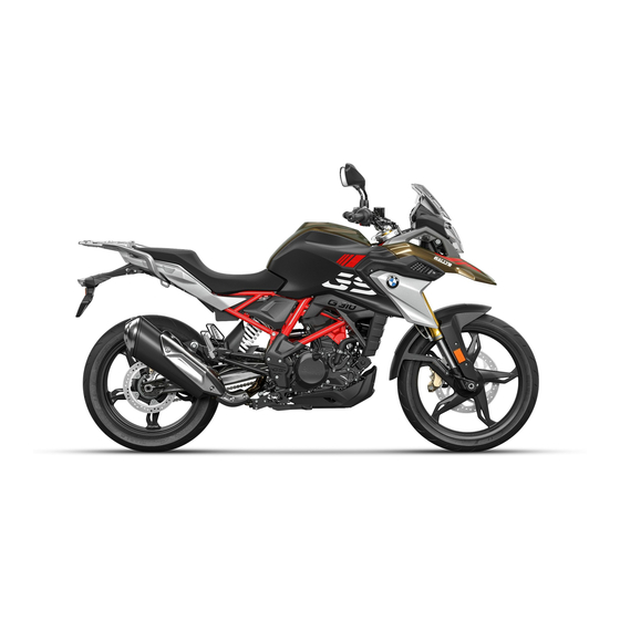 BMW Motorrad G 310 GS 2017 Rider's Manual
