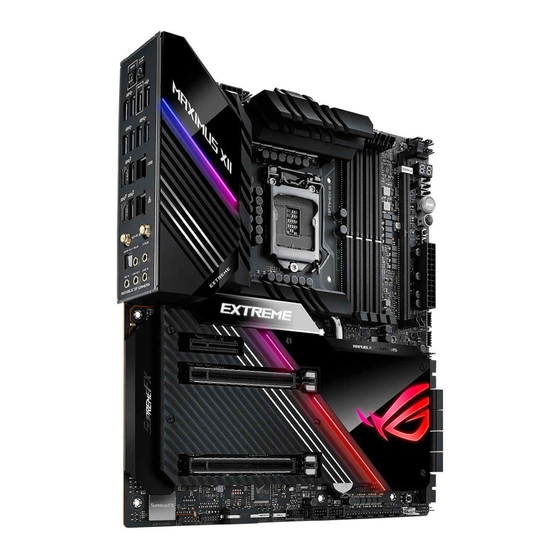 Asus ROG MAXIMUS XII EXTREME Manual