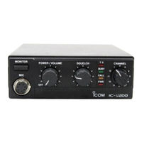 Icom IC-U200 Instruction Manual
