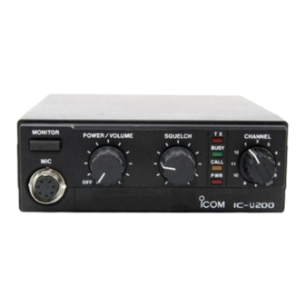 Icom IC-V200 Instruction Manual