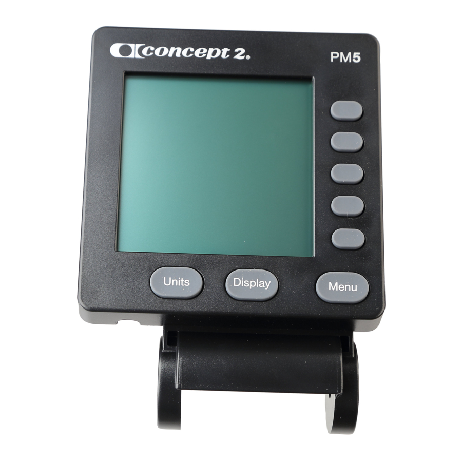 Concept2 PM5 - Performance Monitor Manual