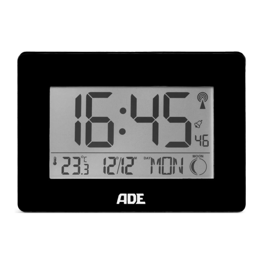 ADE CK 1702, CK 2307-1, CK 2307-2 Manual