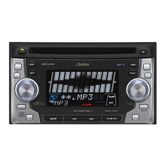 Clarion ADB340MP Service Manual