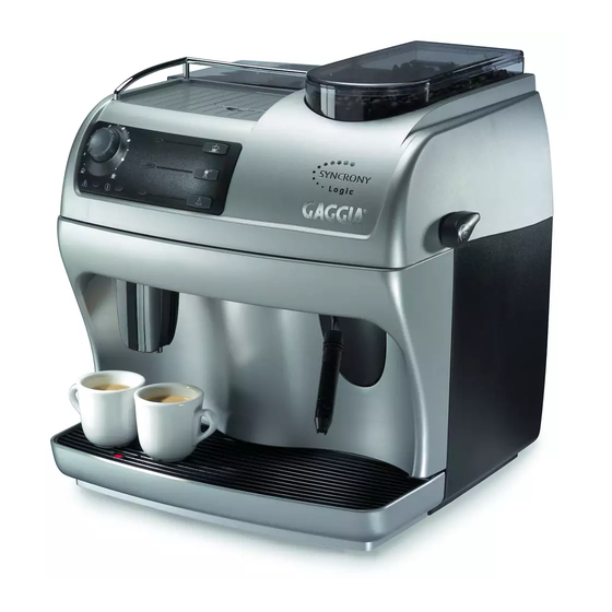 Gaggia 740910008 Operating Instructions Manual