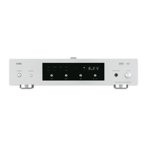 C.E.C. CD5 Installation And Setup Manual