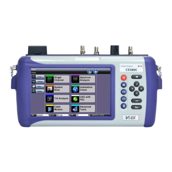 VeEX CX380C User Manual