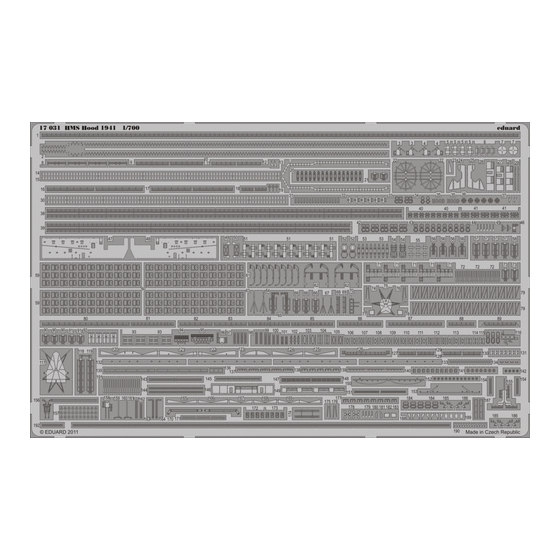Eduard HMS Hood 1941 1/700 Manual