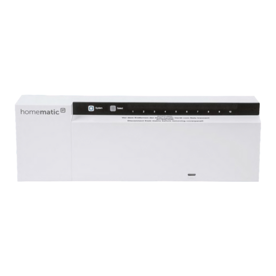 Homematic IP HmIP-FAL230-C10 Installation And Operating Manual