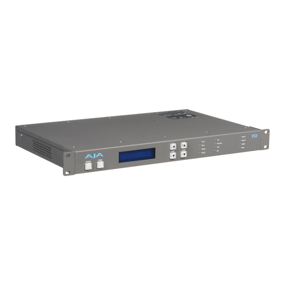 AJA FS1 Installation And Operation Manual