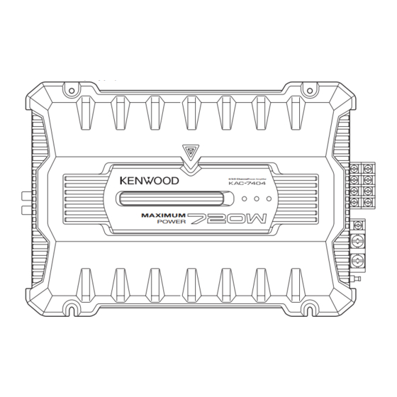 Kenwood KAC-M845 Service Manual