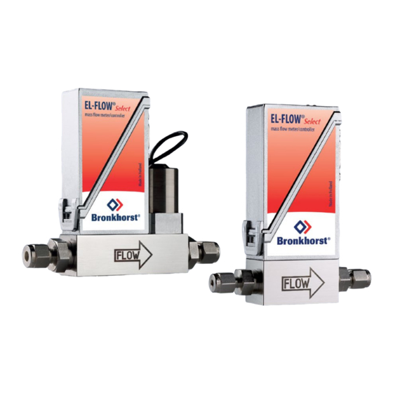 BRONKHORST EL-FLOW Select Series Instruction Manual