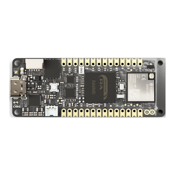 Arduino Portenta C33 Product Reference Manual