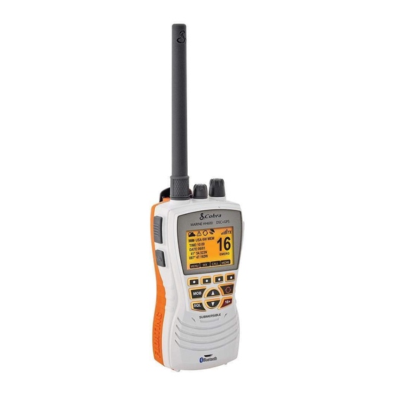 Cobra Marine MR HH600W FLT GPS BT E Owner's Manual